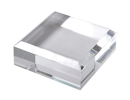 Beveled Edge Acrylic Base for Mineral Specimen Display