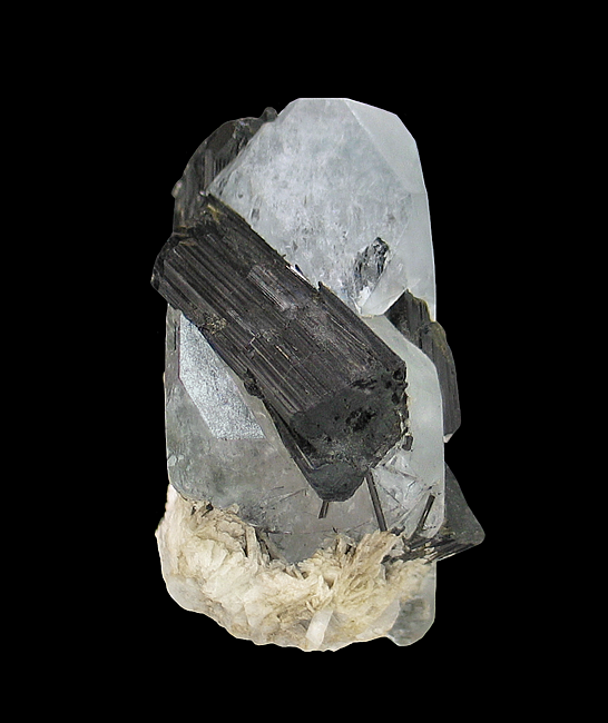 Aquamarine-Morganite with Tourmaline & Albite,, Mawi Pegmatite, Du Ab District, Nuristan Province, Afghanistan