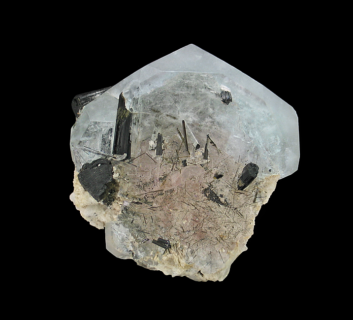 Aquamarine-Morganite with Tourmaline & Albite,, Mawi Pegmatite, Du Ab District, Nuristan Province, Afghanistan