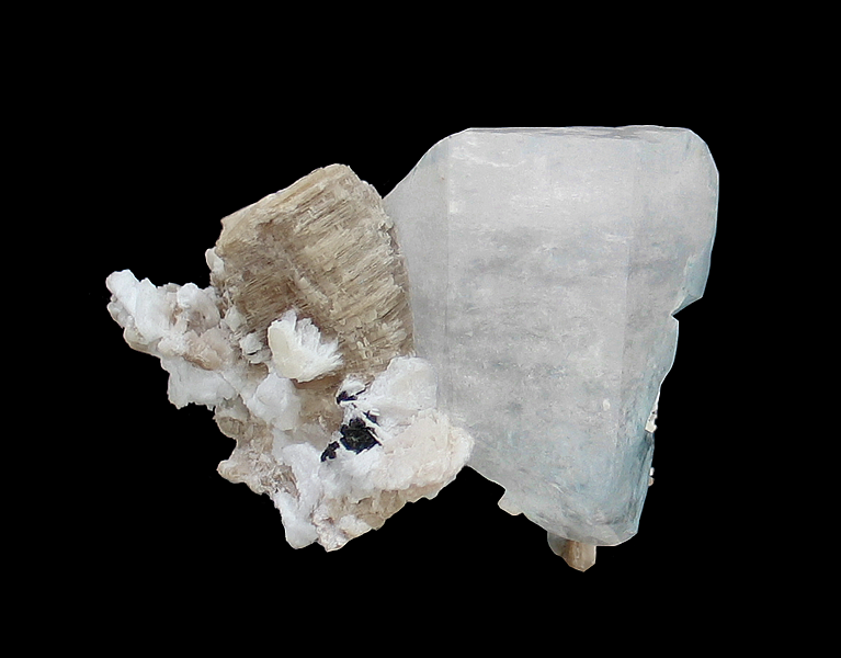 Beryl & Muscovite with Albite, Baha, Braldu Valley, Skardu District, Gilgit-Baltistan, Pakistan