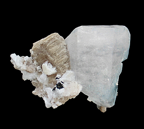 Beryl & Muscovite with Albite, Baha, Braldu Valley, Skardu District, Gilgit-Baltistan, Pakistan