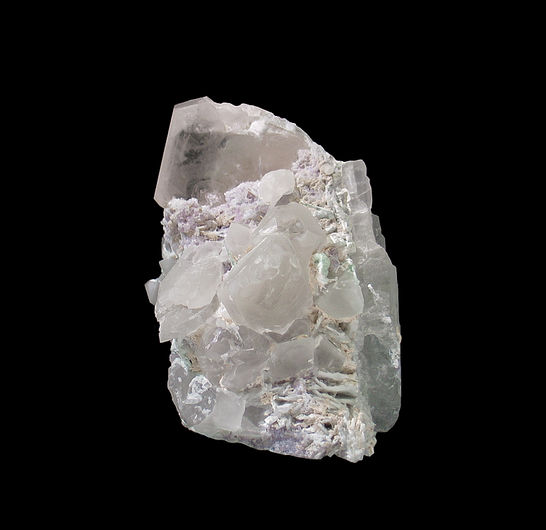 Morganite & Kunzite with Quartz, Mawi Pegmatite, Nilaw-Kolum Pegmatite Field, Nuristan, Afghanistan