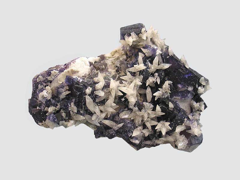 Fluorite and Calcite, Minerva #1 Mine, Hardin County, Illinois