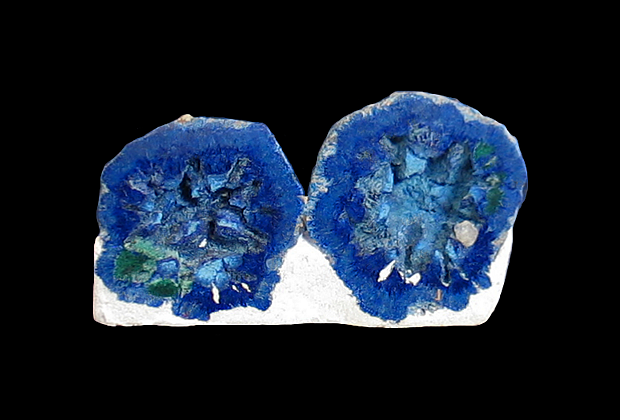 Azurite geode, Blue Ball Mine, Globe, Globe-Miami District, Gila County, AZ