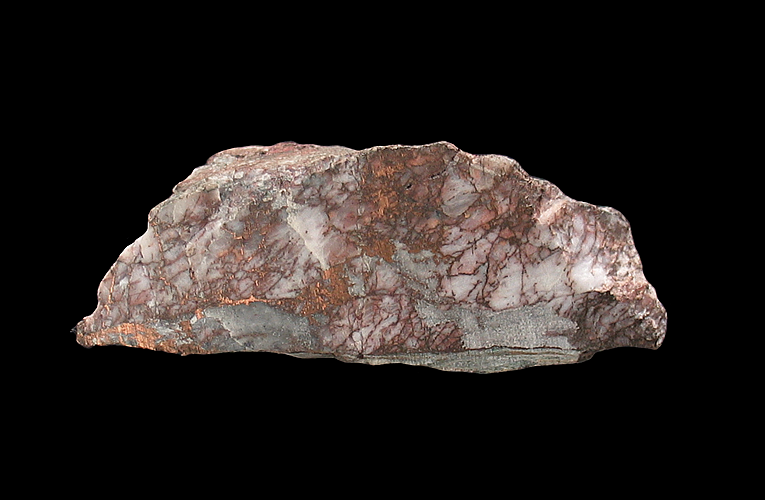 Copper in Quartz, Greenstone Quarry, Blue Ridge Summit, Adams County, PA