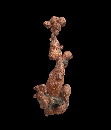 Copper, 3rd level, Petherick Mine (Ashbed Lode), Copper Falls, Keweenaw County, MI