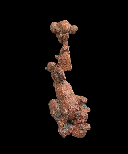 Copper, 3rd level, Petherick Mine (Ashbed Lode), Copper Falls, Keweenaw County, MI