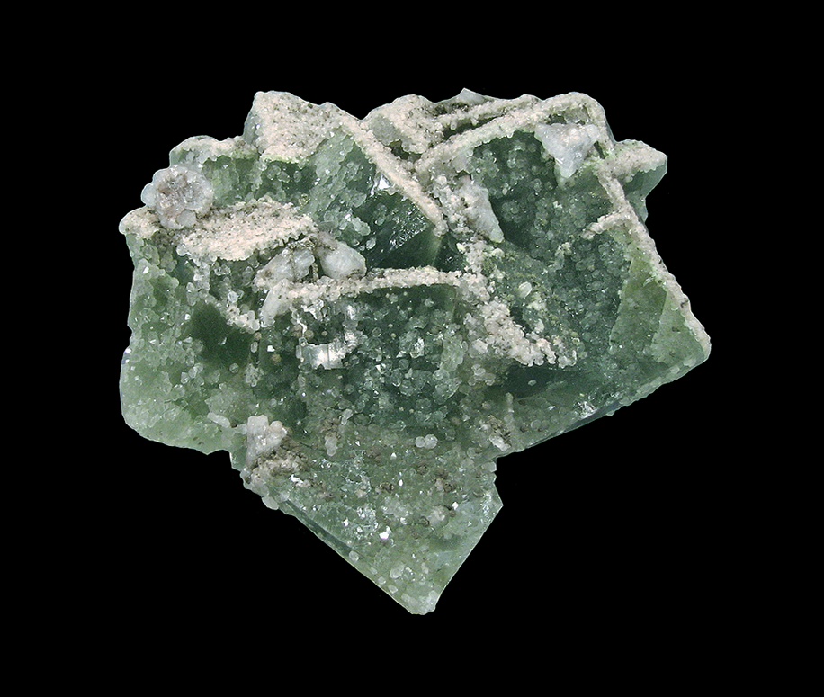 Fluorite with Calcite, Quartz and Pyrite, El Hammam Mine, Khémisset Province, Rabat-Salé-Kénitra Region, Morocco