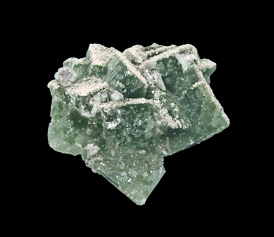 Fluorite with Calcite, Quartz and Pyrite, El Hamman Mine, Meknès Prefecture, Morocco