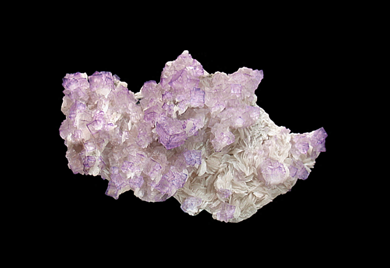 Fluorite on Barite, Liter's Quarry, Breckenridge County, Kentucky