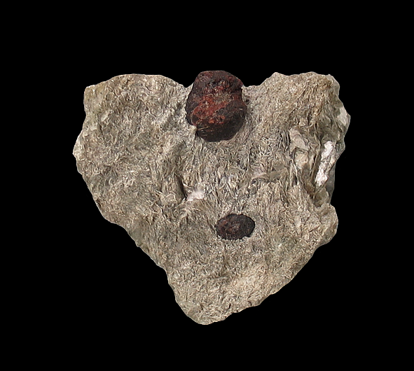 Spessartine Garnet on Muscovite