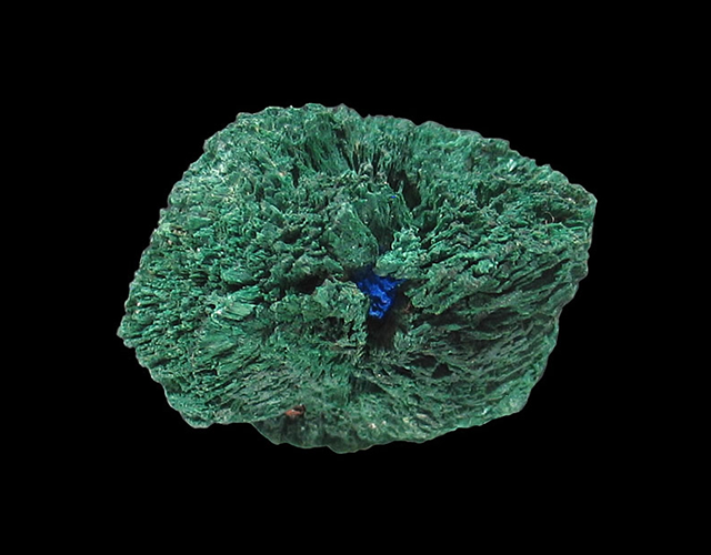 Malachite pseudomorph after Azurite, Sir Dominick Mine, South Australia, Australia