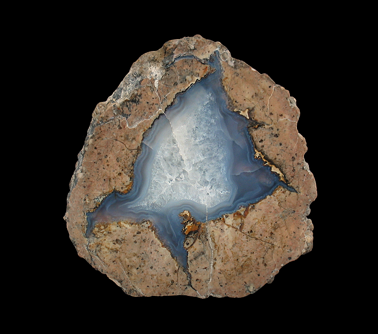 Agate and Quartz geode, Mount Airy Mine, New Pass District, Lander County, Nevada