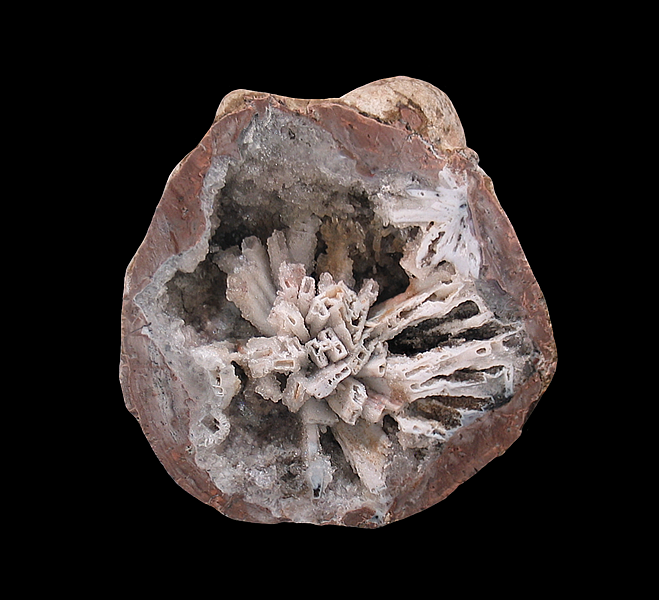 Agate with Quartz pseudomorph after Anhydrite, Juan Aldama, Municipio Aldama, Chihuahua, Mexico
