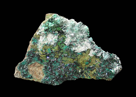 Atacamite with Pseudomalachite, La Farola Mine, Cerro Pintado, Copiapó Province, Atacama Region, Chile