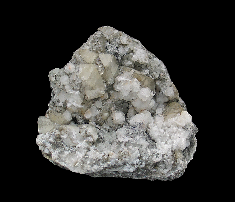 Apophyllite, Calcite and Natrolite, Bergen Hill, Hudson County, New Jersey