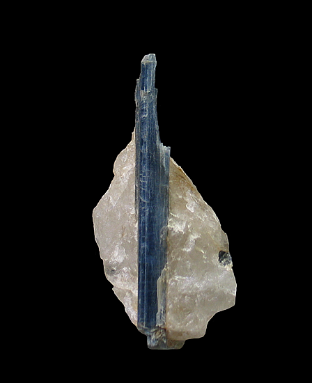 Kyanite on Quartz, Barra do Salinas, Coronel Murta, Minas Gerais, Brazil