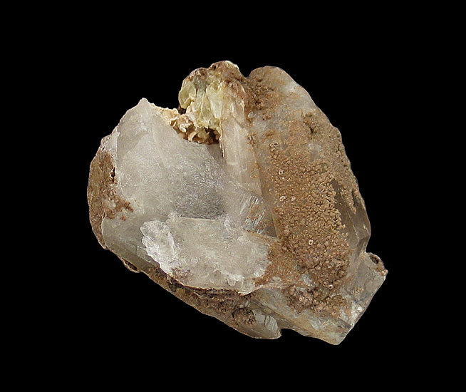 Zannazziite on Quartz, Santa Maria Claim, Jenipapo District, Itinga, Minas Gerais, Brazil