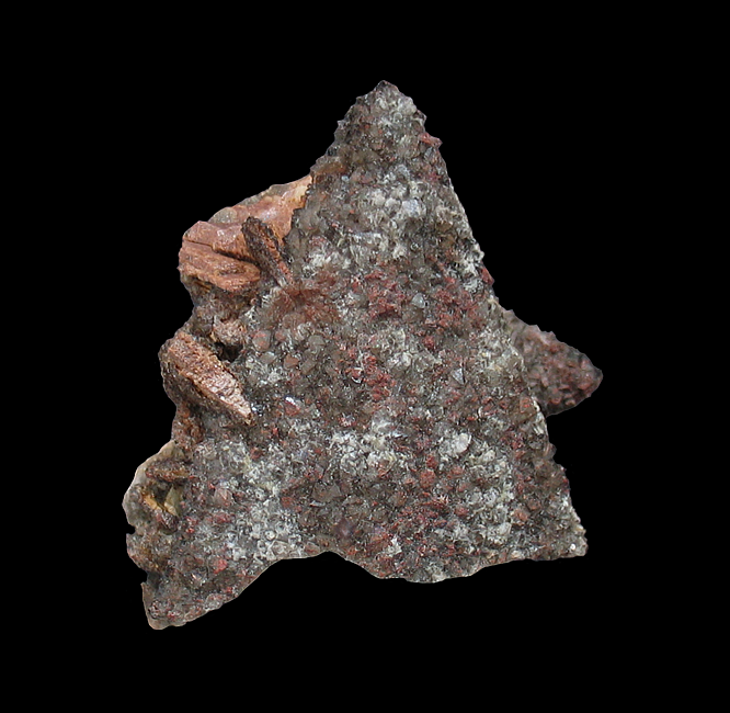 Quartz & Hematite pseudomorph after Calcite, Wölsendorf Fluorite Mining District, Upper Palatinate, Bavaria, Germany