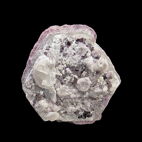 Quartz pseudomorph after Lepidolite, Morro Redondo Mine, Coronel Murta, Minas Gerais, Brazil