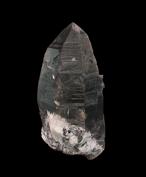 Smoky Quartz with Hematite pseudomorph after Siderite, Black and Blue Claim, Harris Park, Park County, Colorado