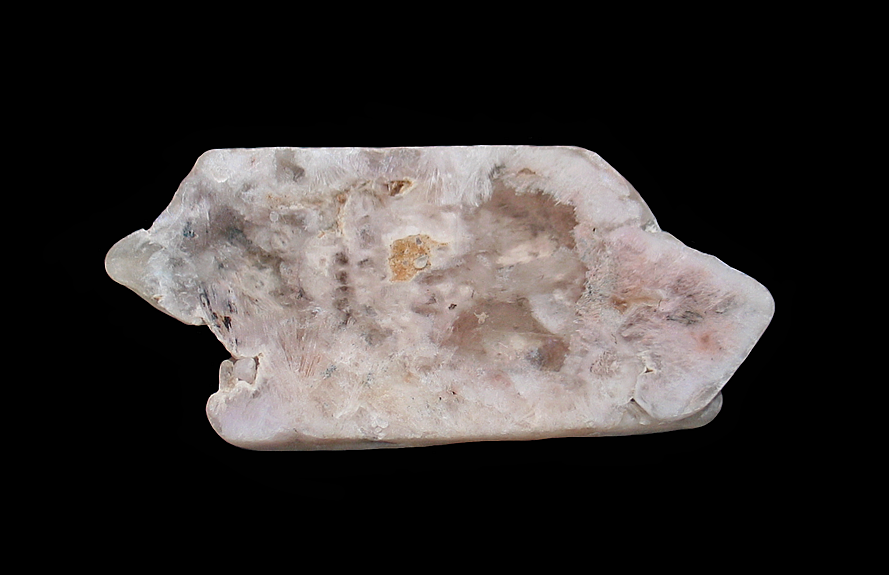 Quartz with Montmorillonite inclusions, White Queen Mine, Hiriart Mountain, Pala, Pala Mining District, San Diego County, CA