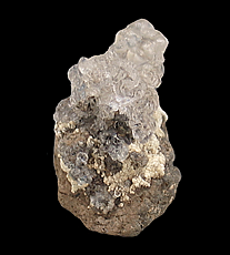 Hyalite Opal with Carbonate-rich Fluorapatite, Valec, Doupov, Karlovy Vary, Czech Republic