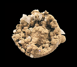 Siderite nodule with Calcite, Nikolaevskiy Mine, Dal'negordk, Primorskiy Kray, Russia