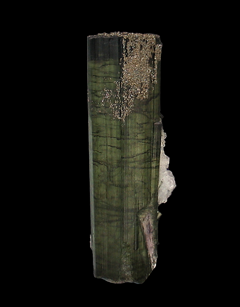 Elbaite Tourmaline with Pyrite & Cleavelandite, Pederneira mine, São José da Safira, Minas Gerais, Brazil