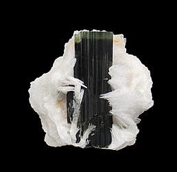 Elbaite and Cleavelandite, Stak Nala, Haramosh Mountains, Skardu District, Gilgit-Baltistan, Pakistan